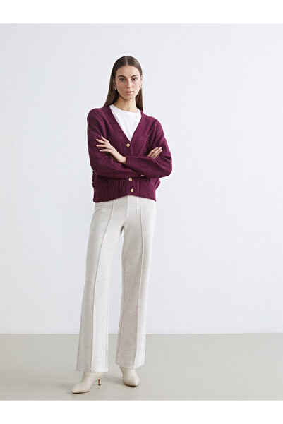 LC Waikiki Özmarka New Season Elastic Waist Wide Leg Women's Trousers