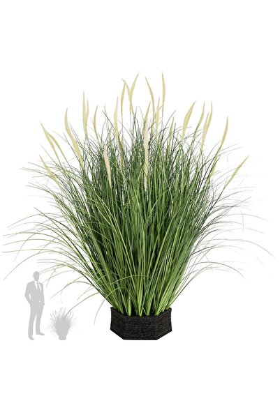 Roberto Rossi Iarba artificiala Onion Dogtail 81 cm cu 33 flori roz