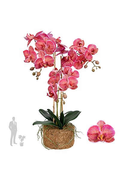 Roberto Rossi Orhidee artificiala cyclame cu aspect H64 cm cu 3 tulpini