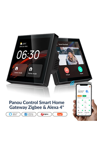 Innotive Panou de control Smart Home 4 ", Ecran tactil HD, Hub Gateway Zigbee...