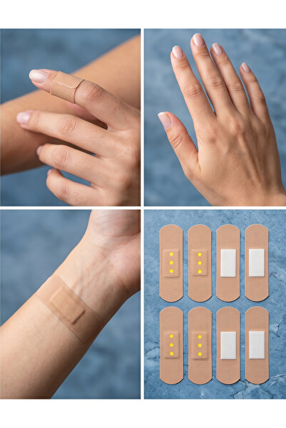sanitayakı 300 bucăți bandaje textile respirabile de prim ajutor |   Benzi hipoalergenice, delicate cu pielea, pentru protecția rănilor, pentru trusa de urgență (pentru călătorii, acasă și în aer liber)