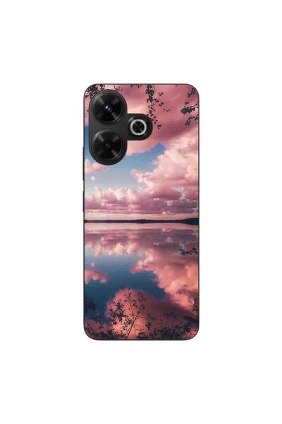 OEM Case compatible with Xiaomi Redmi 13 4G Silicon Gel Tpu Model Pink Clouds