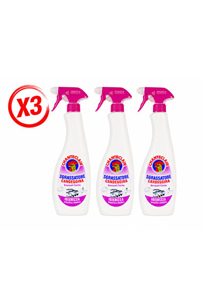 Chanteclair Top Bottom Set 3 X Sanitizing degreaser with chlorine Candeggina ...
