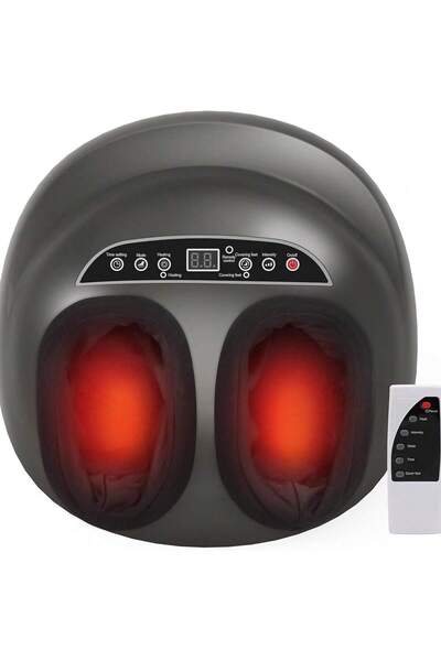 Snooe Foot Massager Machine with Heat Foot Massager Home Air Compression Adju...