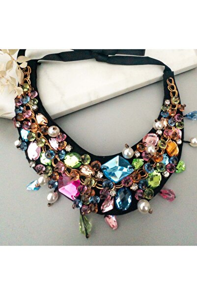 MOONGLOW ACCESSORIES Colier material textil