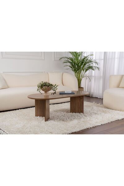 Mourah Home Sable Modern Coffee Table 119cm W - Walnut M.SH.29166.3