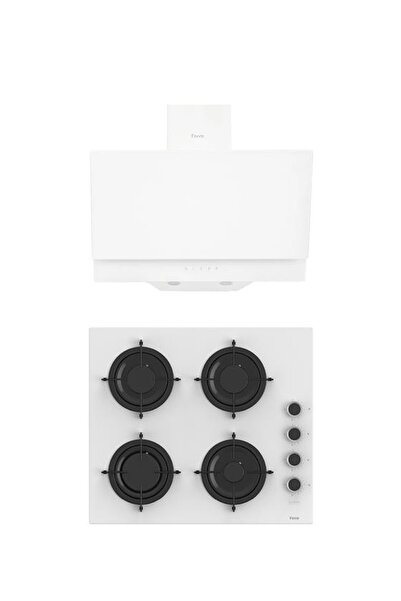 Ferre MEGA SERİSİ 2'Lİ ANKASTRE SET OCAK+DAVLUMBAZ (D017-CS206)