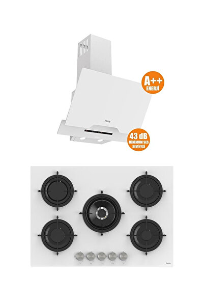 Ferre MEGA SERİSİ 2'Lİ ANKASTRE SET OCAK+DAVLUMBAZ (D064SA-RS036)