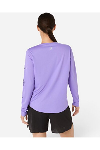 Asics FUJITRAIL LOGO LS TOP Kadın Mor Uzun Kollu Tshirt 2012D430-500
