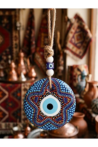 Handmade EL YAPIMI CAM NAZAR BONCUĞU /DUVAR SÜSÜ