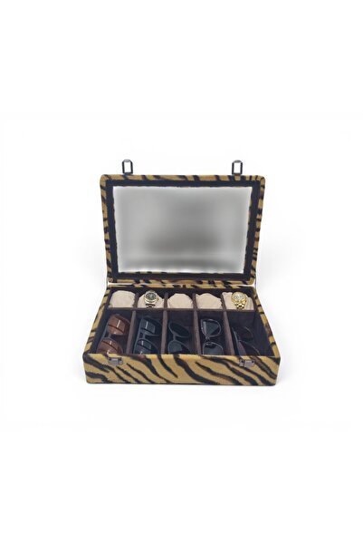 DİJİTAL ÇARŞI MAĞAZACILIK Diji 5 Glasses 5 Watch Box Watch and Glasses Bag Ti...