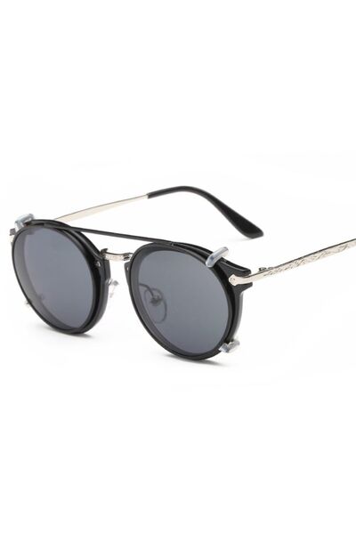 Choice4 black Black Shades Glasses Outdoor Sunglasses Double Layer Steampunk ...