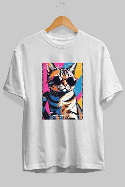 Ankhises T-shirt  "For the Love of Cats " με στάμπα γάτας στο μπροστινό μέρος...