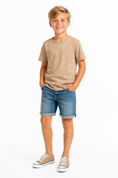 difa kids Dečaci i devojčice, poderana, detaljna, jednostavna letnja majica k...