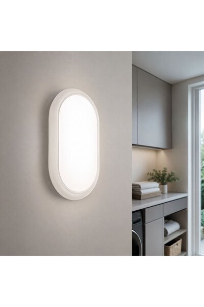 Hepol Aplica LED aparenta Hepol, 15 W, 1200 lm, ovala, lumina rece 6500 K, IP...