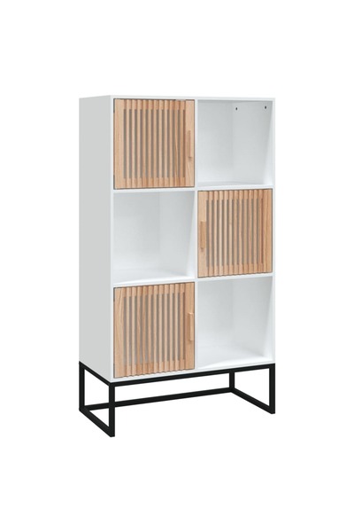 vidaxl Dulap înalt, alb, 70x35x125 cm, lemn prelucrat