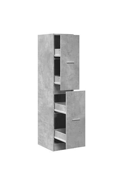 vidaxl Dulap de farmacie, gri beton, 30x41x144,5 cm, lemn prelucrat