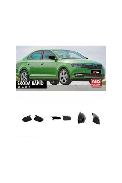 OEM Capace oglinda tip Batman auto compatibile Skoda Rapid 2015-2017 cu semna...