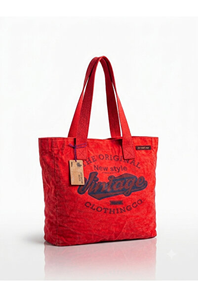 ELYSORA BAG&ACCESSORIS 6153 RENATA VİNTEGA PLAJ GÜNLÜK KULLANIM BEZ ŞIK OMUZ ...