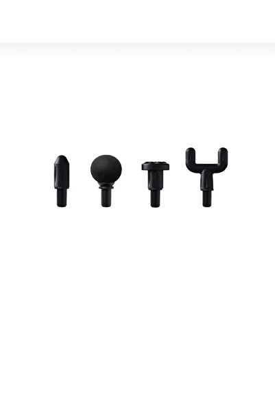 Generic جهاز مساج وتدليك الجسم الاحترافي (Massage Hammer) مع 4 رؤوس ومقبض قاب...