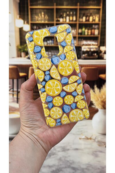 Vip Case Redmi Note 9 Pro Uyumlu Limon Desenli Şeffaf Darbe Emici Kamera Koru...
