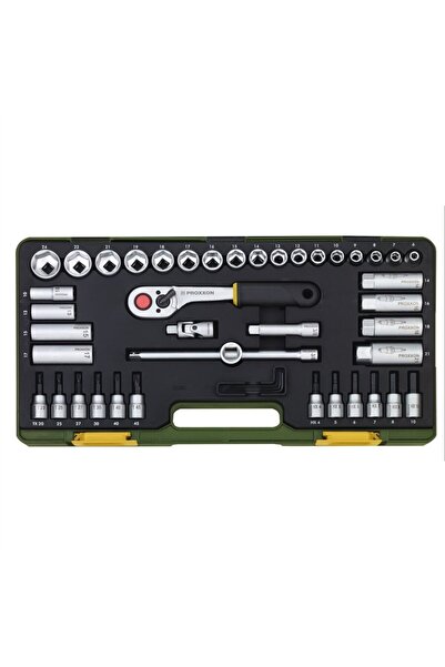 Proxxon Trusa compacta, 3/8", 47 piese
