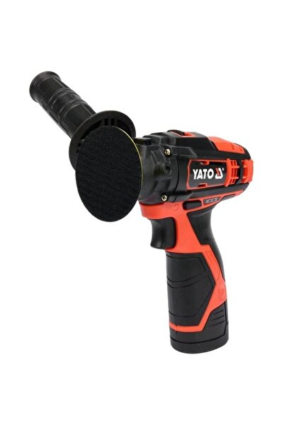 yato Акумулаторна полирмашина YT-82903, 12 V, 1 x 2.0 Ah, Черен/Червен