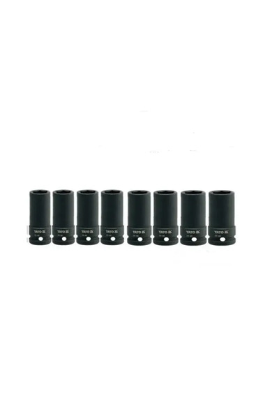yato Set de chei tubulare de impact hexagonale de 3/4 ", 22-41 mm, 8 piese, Y...