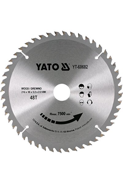 yato Panza circulară YT-60682, 216 x 30 x 3.2 mm 48D, lemn