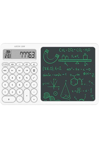 Green Lion CalcWrite Pro Calculator-Writing Pad Combo,Bright Screen,Long Stan...