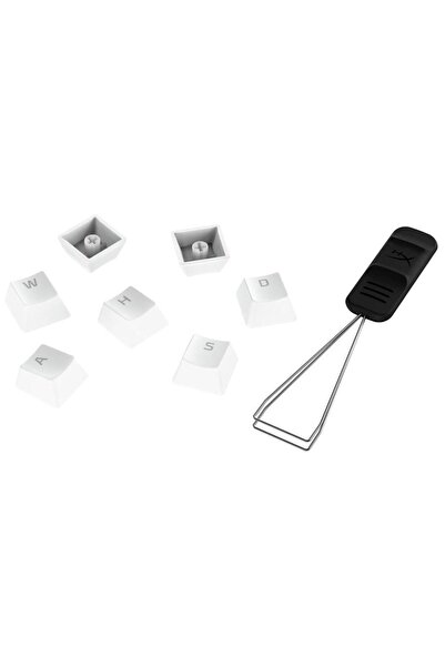 HP HyperX Pudding Λευκό PBT Κιτ Πλήκτρων Πληκτρολογίου Gaming, Διάταξη US, Λευκό