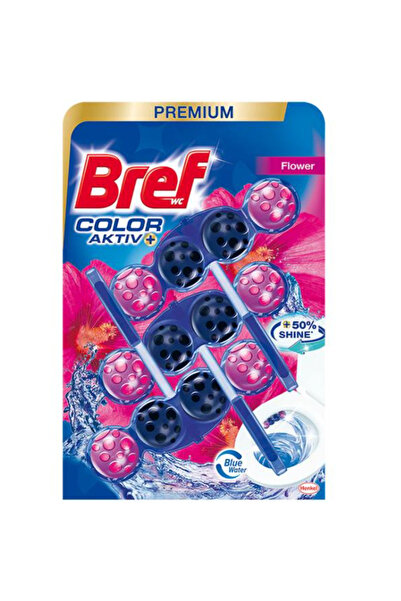 Bref Цветен освежител за тоалетна с флорален аромат - Wc Color Aktiv Flower, ...