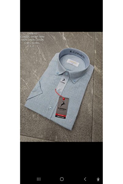 Cinar erkek giyim Men's Shirt Short Sleeve Pocket Linen Summer Classic Dad