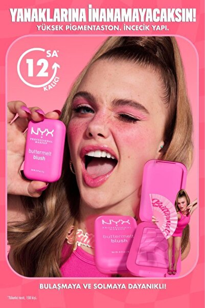 NYX Professional Makeup Buttermelt Blush Kremsi Pudra Allık - 12 All The Butta