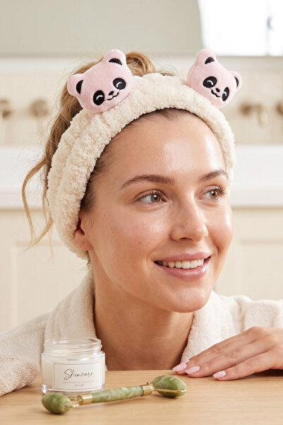 Sumicorn Design Sevimli Peluş Makyaj Spa Saç Bandı Bandana