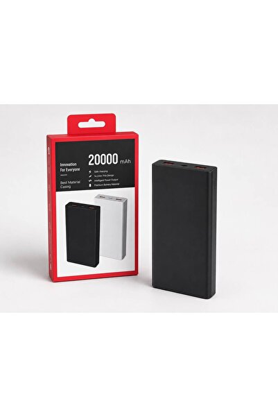 belfiore tech mi 20000 Mah Powerbank 2 ADET USB GİRİŞLİ HIZLI ŞARJ