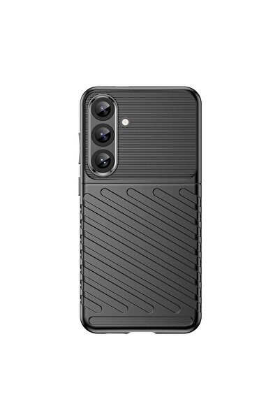 OEM Husă flexibilă din TPU Thunder pentru Samsung Galaxy S25 Plus - Negru