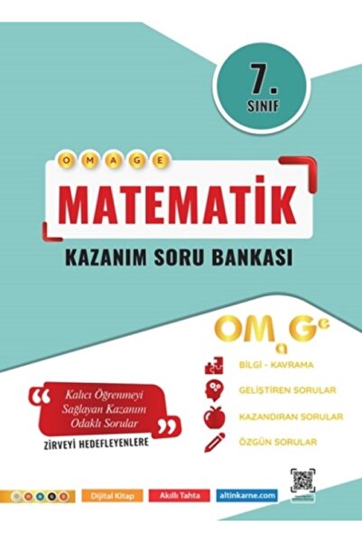 Omega Yayınları 7. Sınıf Kazanım Matematik Soru Bankası eski