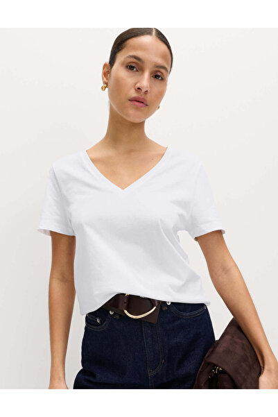 Marks & Spencer Pamuklu V Yaka T-shirt