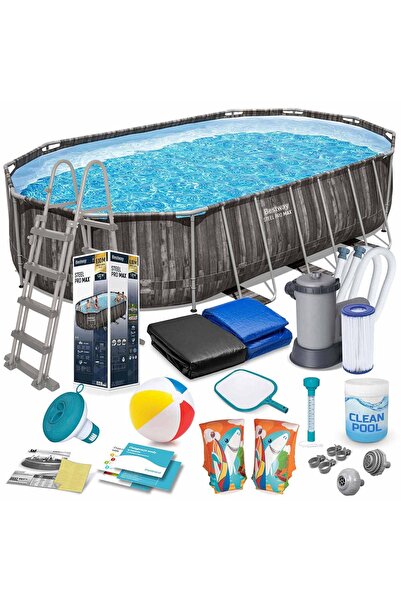 BESTWAY Piscină de grădină cu cadru 610 x 366 x 122 cm 18-în-1 5611R