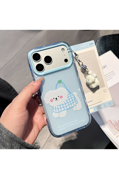 Innovate Store iPhone 13 Uyumlu Sevimli Köpek Figürlü Kamera Korumalı Kılıf +...