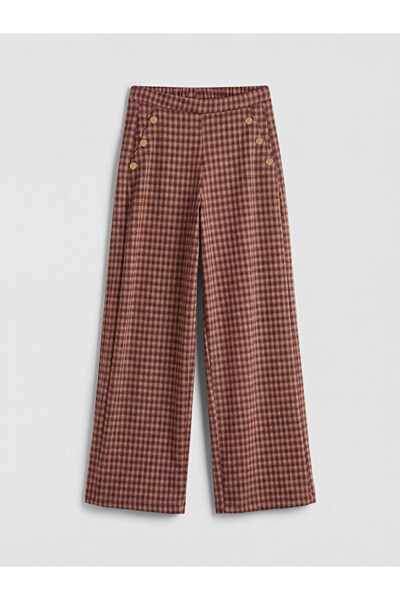 LC Waikiki Sparkling Choices Girls' Houndstooth Embroidered Pants from Shinin...