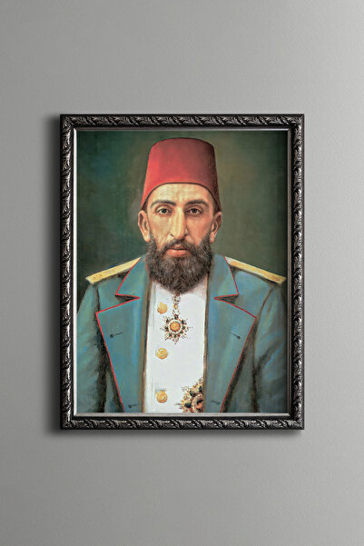 epiqart صورة عبد الحميد هان - إطار منقوش عتيق الطراز - نموذج نحيف