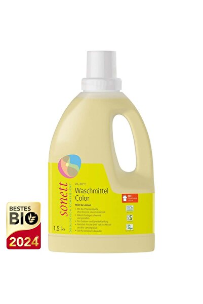 Sonett Detergent lichid pentru rufe colorate cu menta si lamaie -