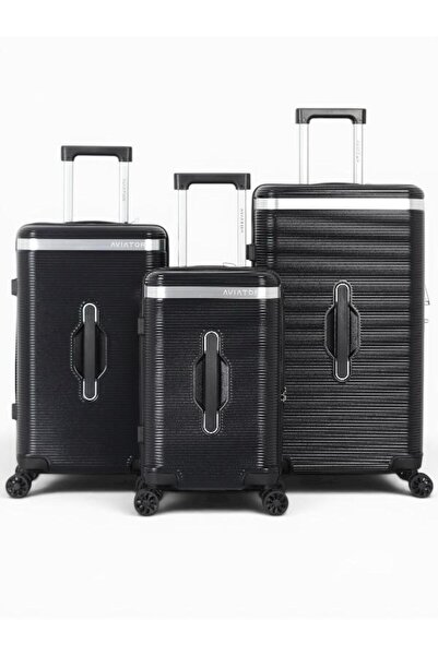 AVIATOR Signature 3-Piece Travel Luggage Set – Shatter-Resistant Polycarbonate