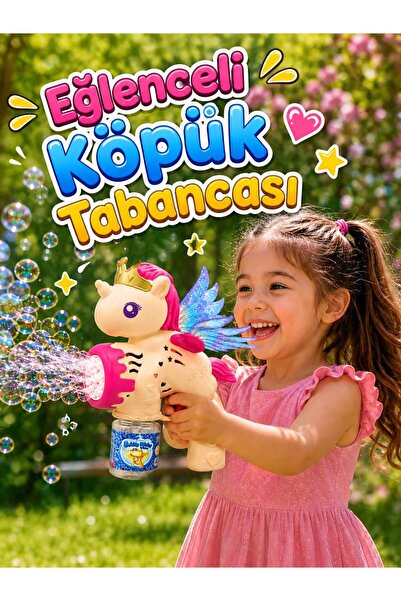 oydaş oyuncak Köpük Tabancası, Oyuncak Köpük Çıkaran Tabanca, Kız Çocukları İ...