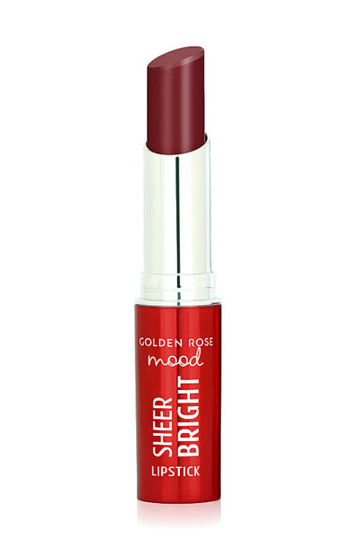 Golden Rose Mood Sheer Bright Lipstick- 108 Rosy Plum - Glossy Lipstick