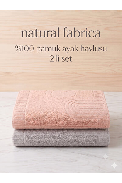 nf natural fabrica 100% pamučni peškir za noge, 100% upijajući, set od 2 komada