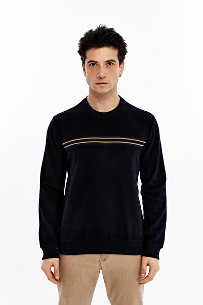 Arma Ar-Ma Men's Crew Neck Sweatshirt Basic Without Print Without Pockets Kni...