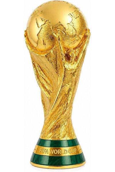 Premium كأس العالم لكرة القدم التذكاري، كأس ذهبي فاخر للعرض في المنزل أو المك...